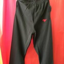 Black Sweatpants with Horse embroidery Product Image