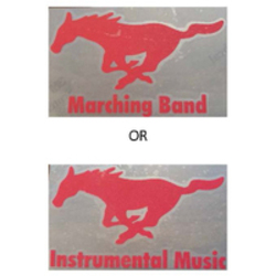 Car Decal for Instrumental Musicians - $5 Product Image