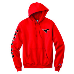 Champion Red Pullover Hoodie Sweatshirt Product Image